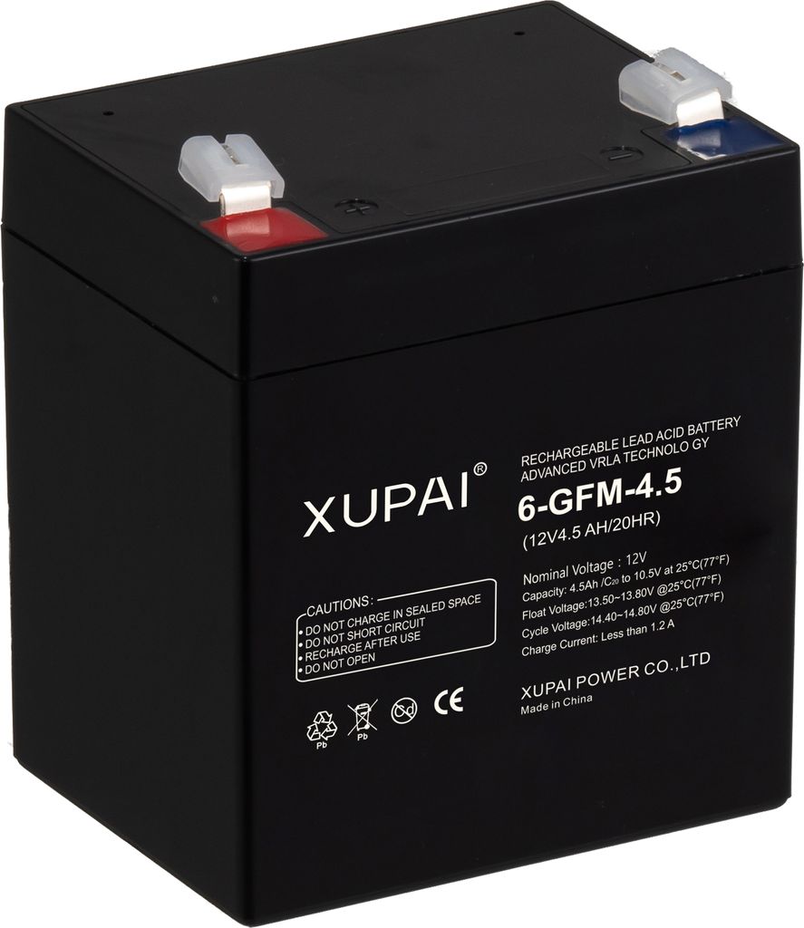 Blei-Gel Batterie, 12V 4,5Ah, Motorrad, Auto, Wartungsfrei, Produktbild 