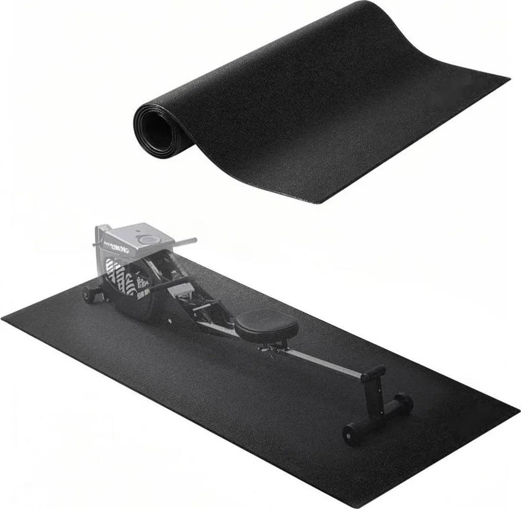 Tapis de protection pour tapis de course 60x130cm antidérapant noir