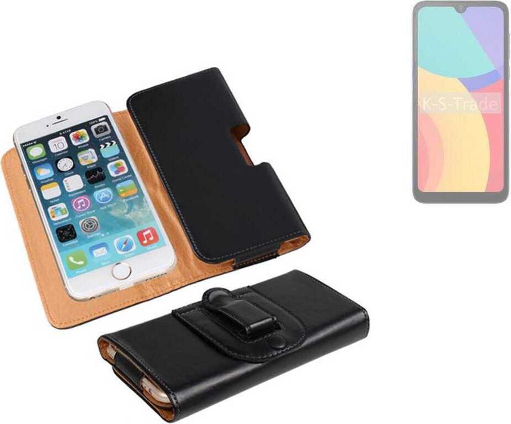 K-S-Trade Schützhülle Handyhülle kompatibel mit Alcatel L1 (2021) Holster Gürtel Tasche Schutzhülle Handy-Tasche Smartphone Case Seitentasche