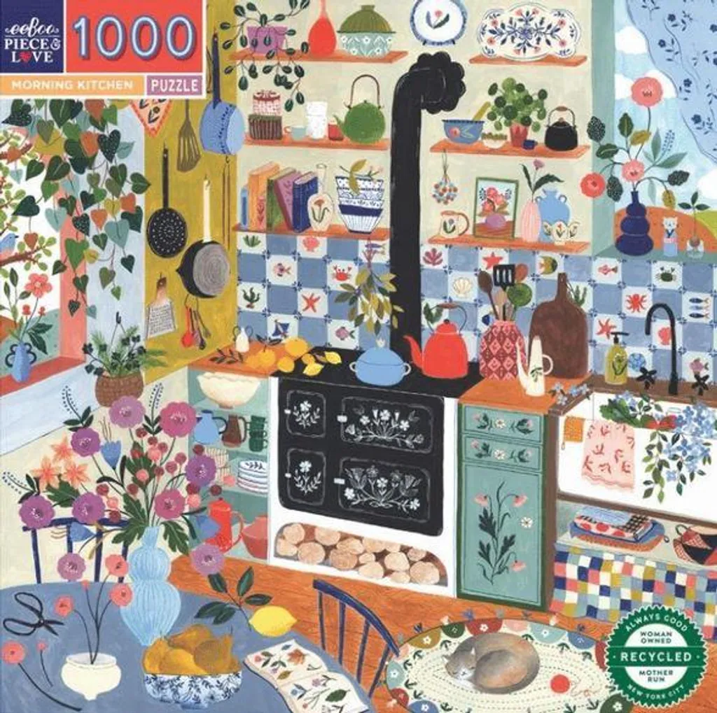 Puzzle 1000 pièces Morning Kitchen eeBoo pour activité détente chez soi