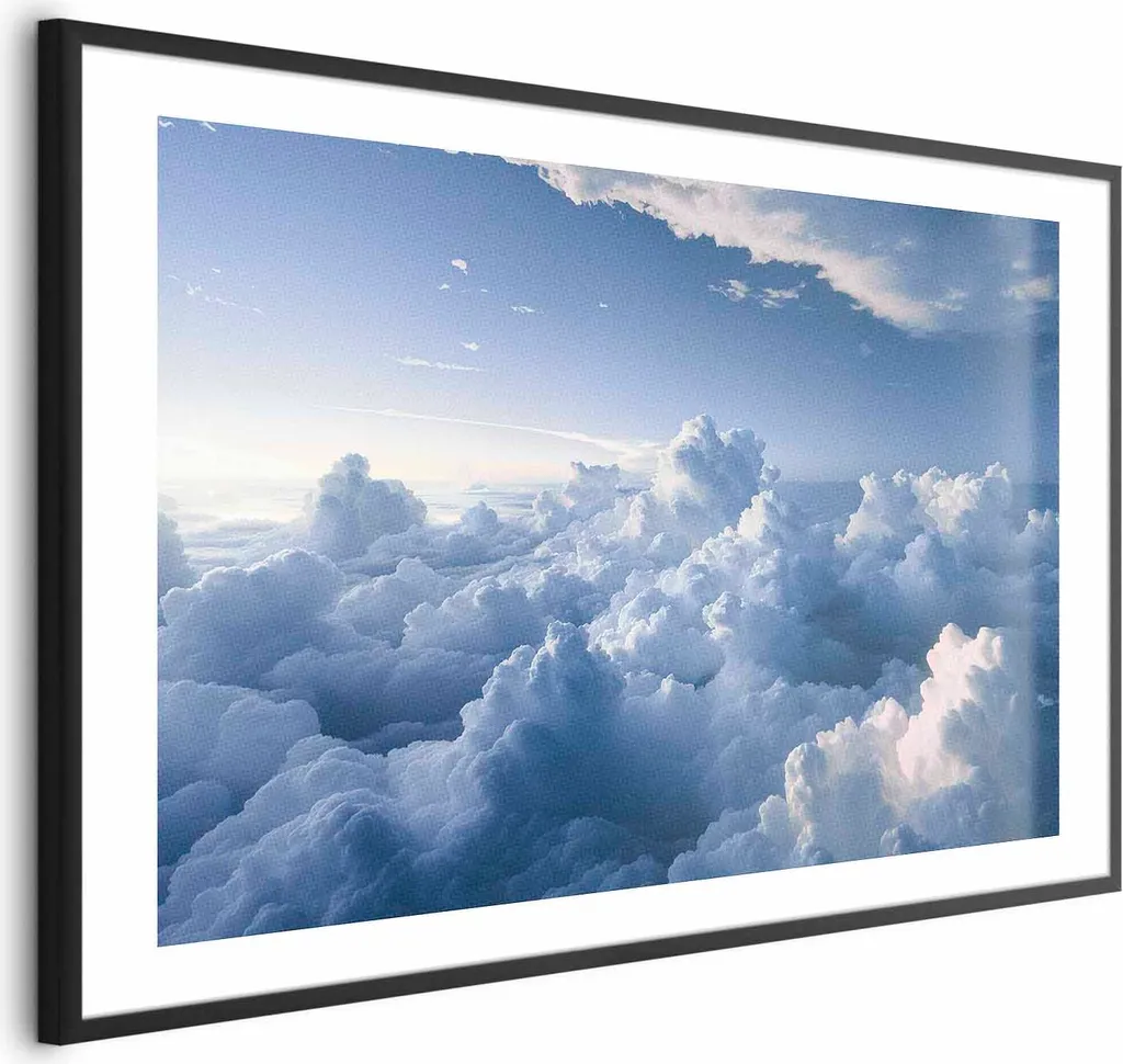 Poster Astratto Con Tramonto E Galassia | Nacnic | Stampe Moderne Per Arredo Casa | Cornice Nera Inclusa A3 - 5