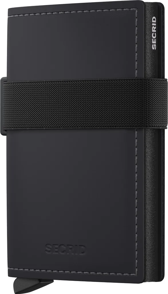 Secrid Miniwallet Asphalt Black - Accessoire de Voyage et Quotidien Noir