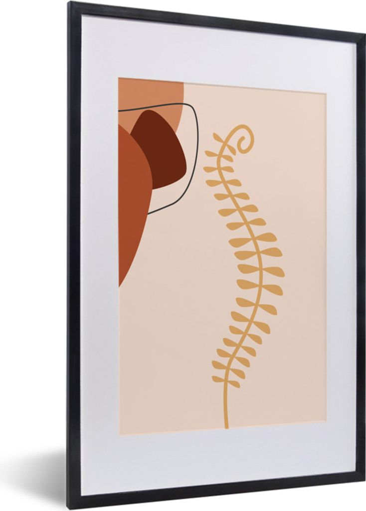 MuchoWow® Gerahmtes Poster Sommer - Pflanze - Pastell 40x60 Produktbild 