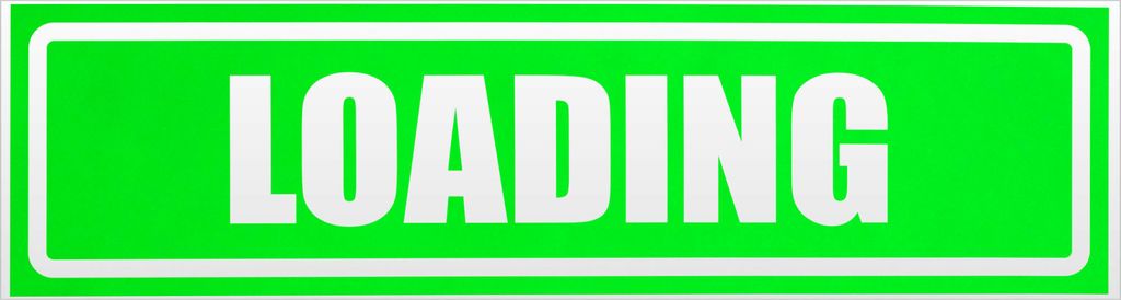 Kiwistar Loading invertiert Magnetschild Schild magnetisch - 60cm Neongrün - Magnetfolie für Auto PKW Kfz