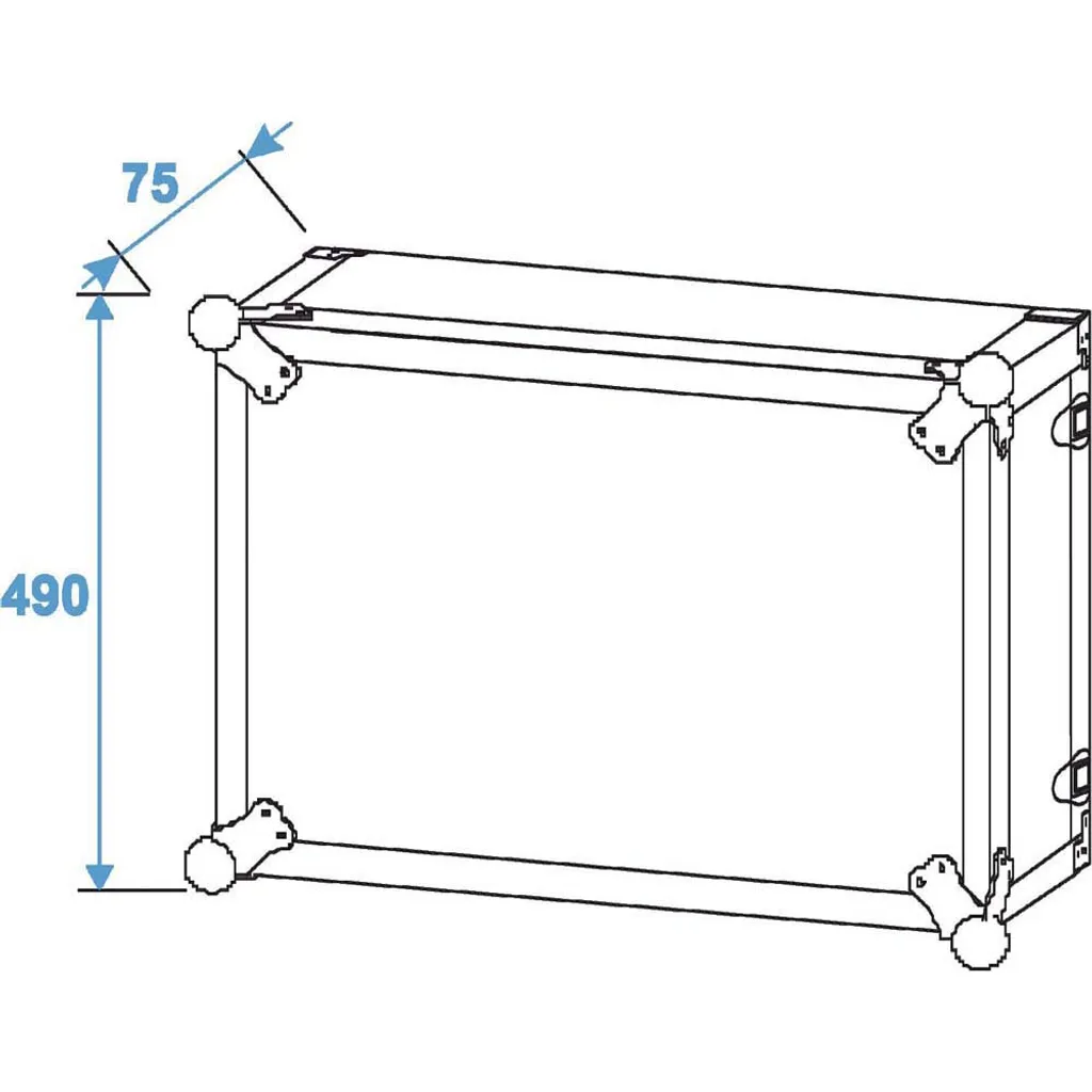 Rack d'effets pour sonorisation 10U - Valise de transport DD 38cm Noire - 7