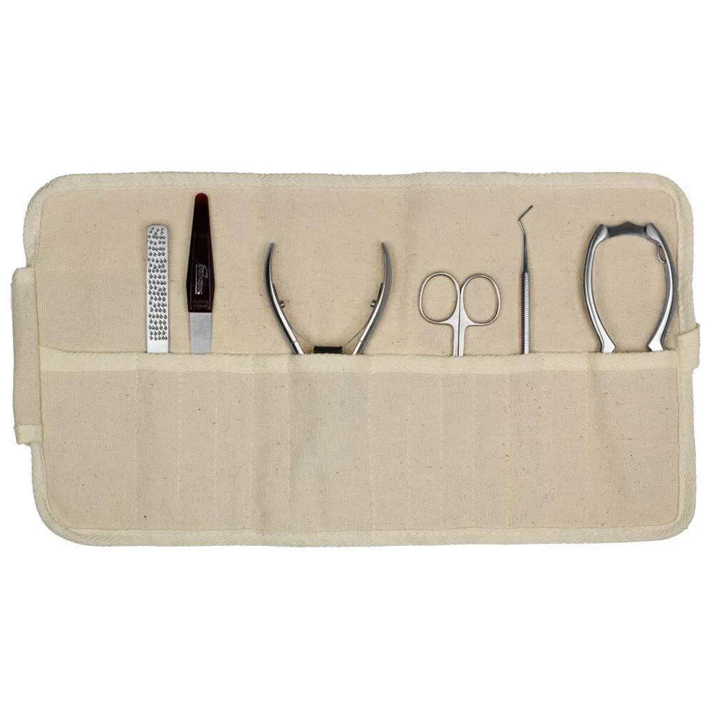 Kit pédicure professionnel pour ongles épais, set complet 6 pièces inox - 2