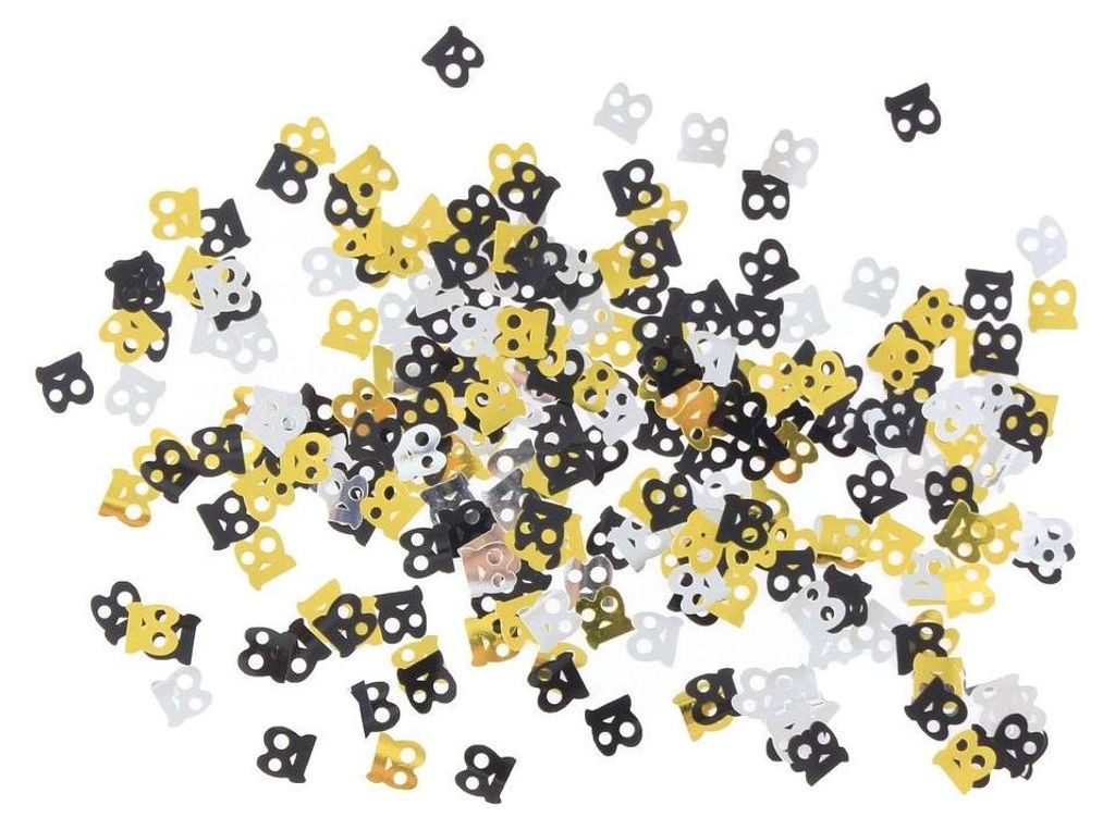 Konfetti Lila Deko Schwarz Gold Silber Zahl 18 Geburtstag Produktbild 