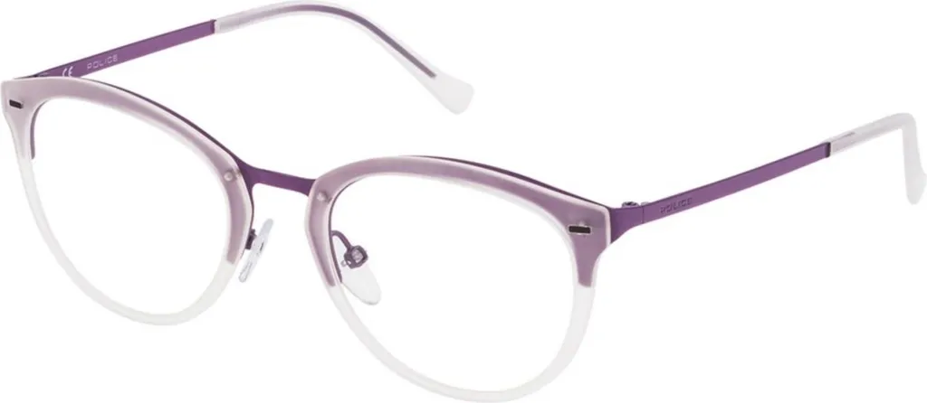 Lunettes Police VPL283 08NV Bleues Finies les Montures Lourdes et Inconfortables