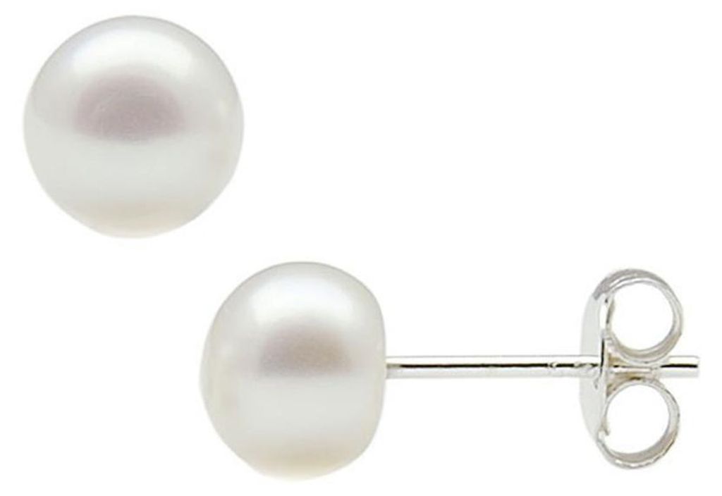 8,5-9,0 mm Perlen Stecker Ohrstecker 925 Silber Produktbild 
