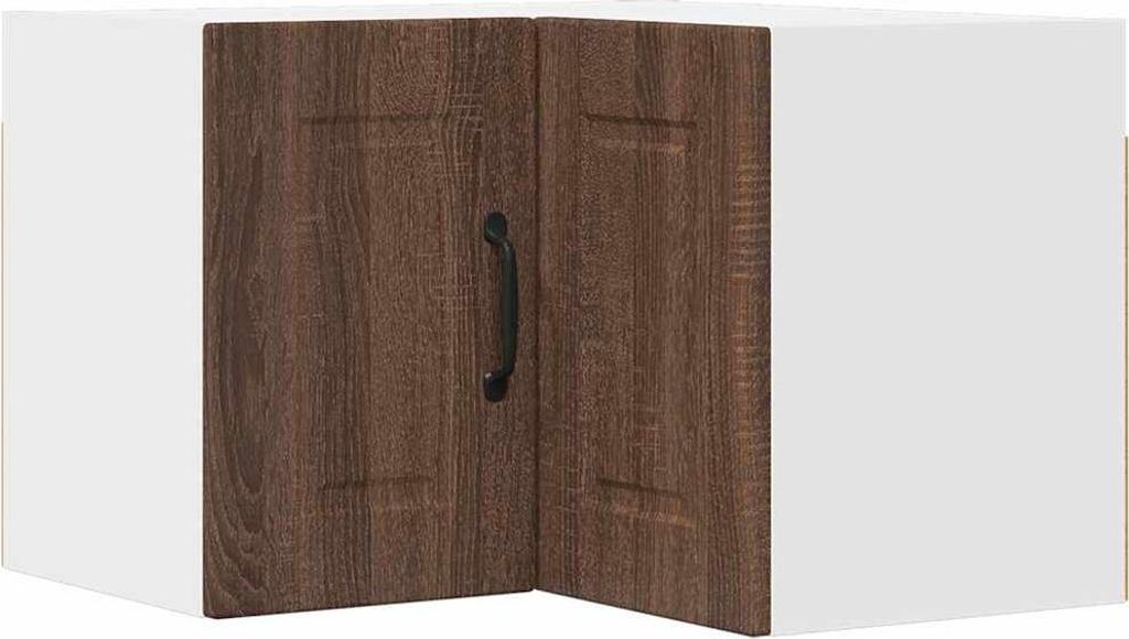 SYFAX Küchenwandschrank mit Regal Braun Eichen-Optik 57 x 57 x 40 cm