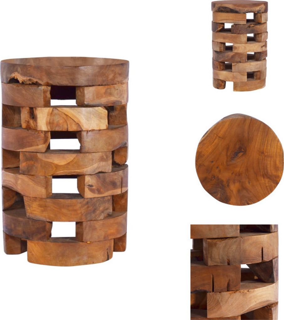 vidaXL Nachttisch 30x30x45 cm Massivholz Teak - Nachttische