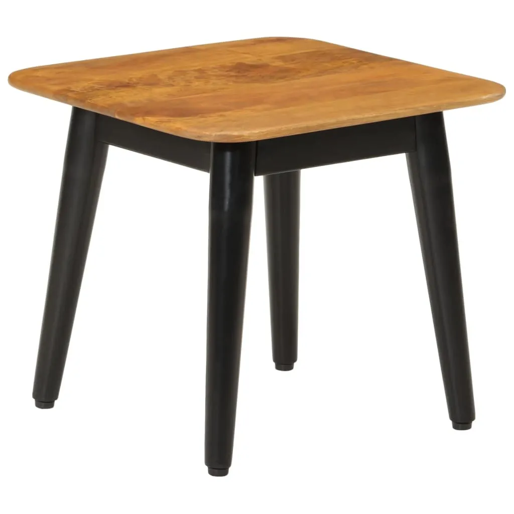 Tavolino Industriale 45x45x40 Legno Massiccio Mango: Offerta Limitatissima