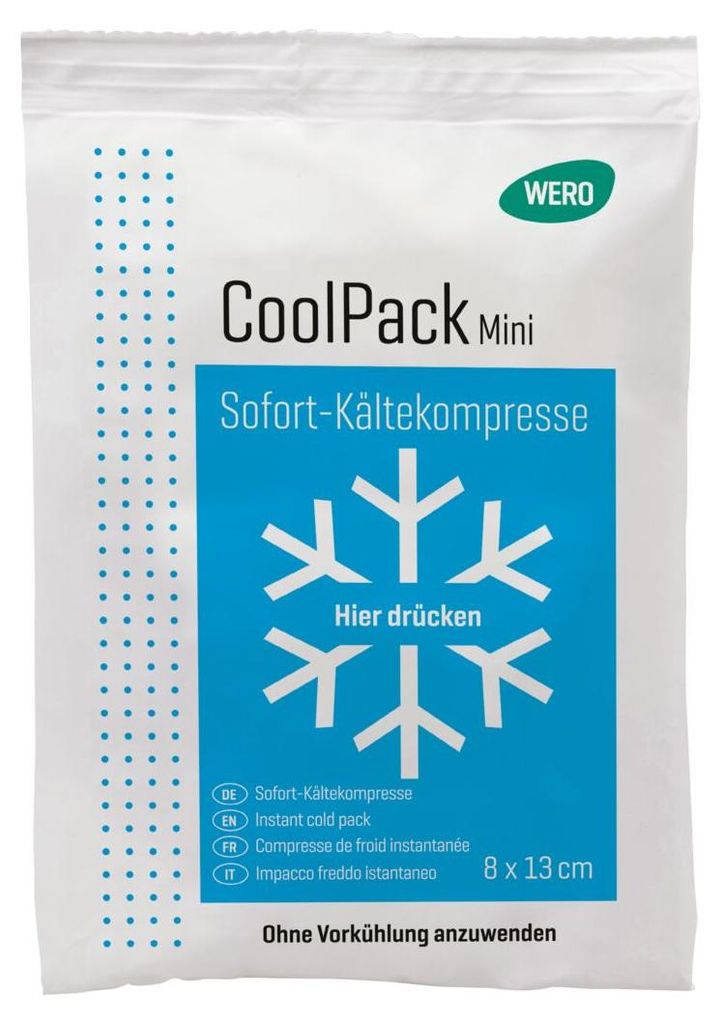 WERO CoolPack Mini Sofort-Kältekompresse, 8 x 13 cm Produktbild 