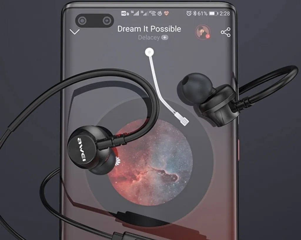 Cuffie stereo Awei L3 con jack da 3,5 mm nero/nero - 2