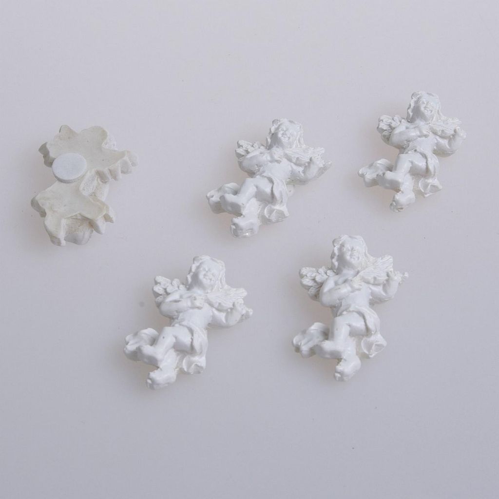 Engel mit Klebepunkt - weiß - 3,5 cm - 10 Stück - 91122 00