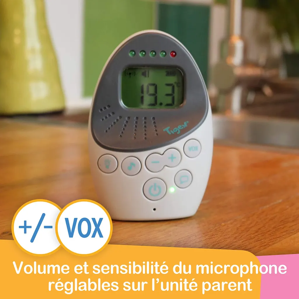 Écoute-bébé Tigex Easy Protect Plus - Babyphone Sans Fil avec Mode VOX - 7