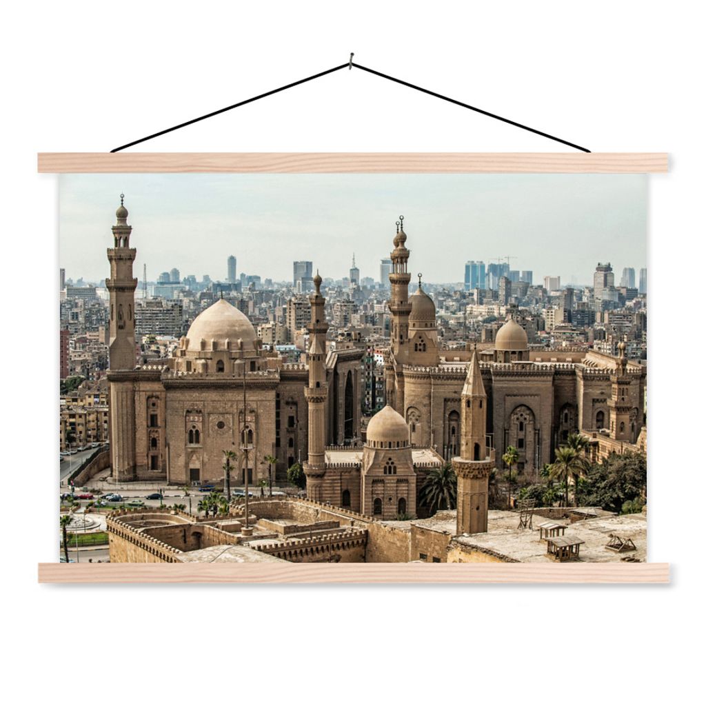 MuchoWow Textilposter Orientalische Atmosphäre in Ägypten 60x40 cm mit holzfarbenen Rahmen - Bilder