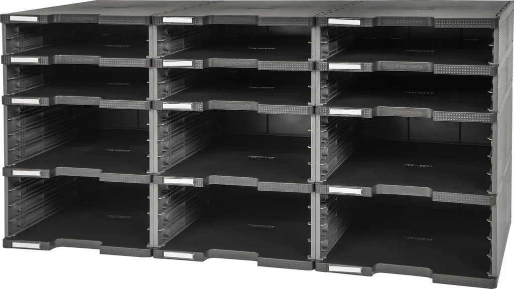 Trieur de Courrier Modulodoc Exacompta 12 Cases pour Bureaux et A4+
