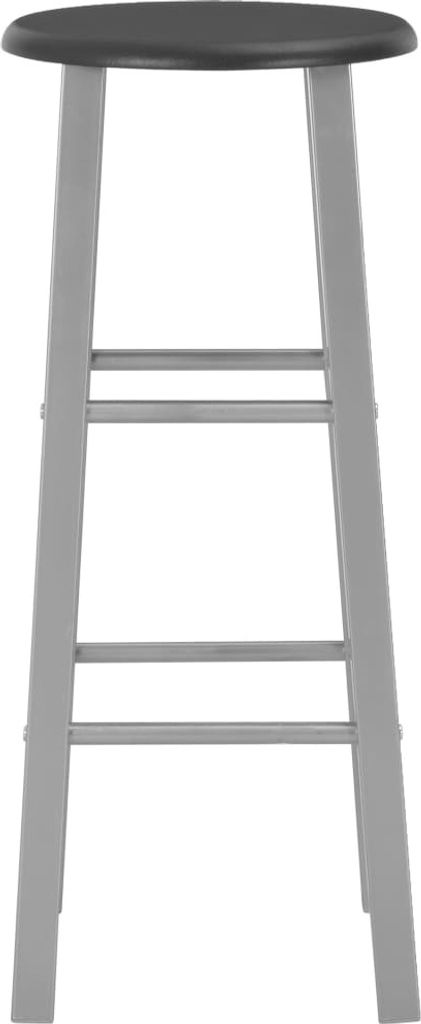 "Winter Sale" Barhocker - Schwarz Barhocker 2er-set Silbern MDF DE4397378