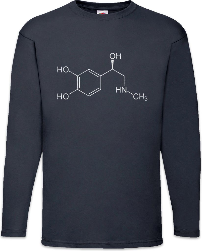 Urban Backwoods Adrenalin Molecule Lifting, Langarm T-Shirt, Farbe: Navy, Größe: XL