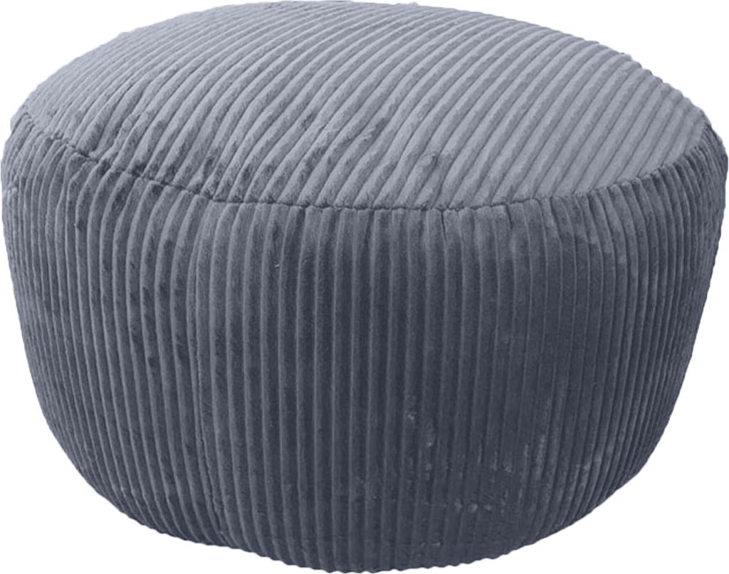 relaxdays Pouf mit Cordbezug