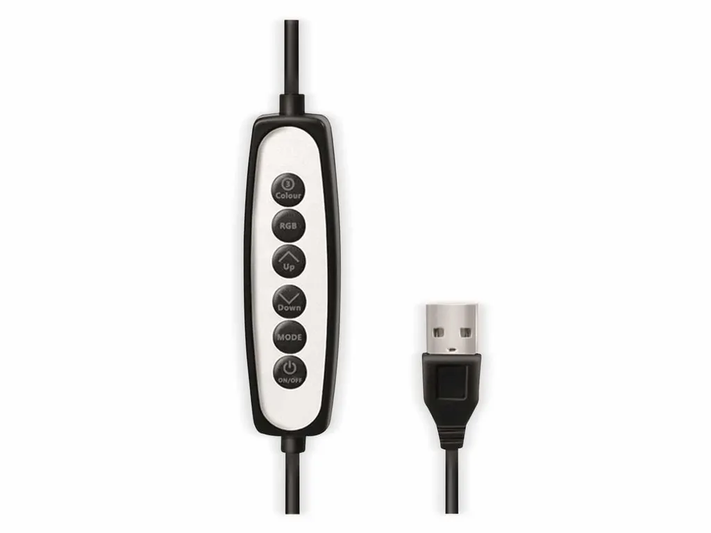 Trépied LED RGB Cœur Logilink avec Commande de Lumière Intégrée - 7