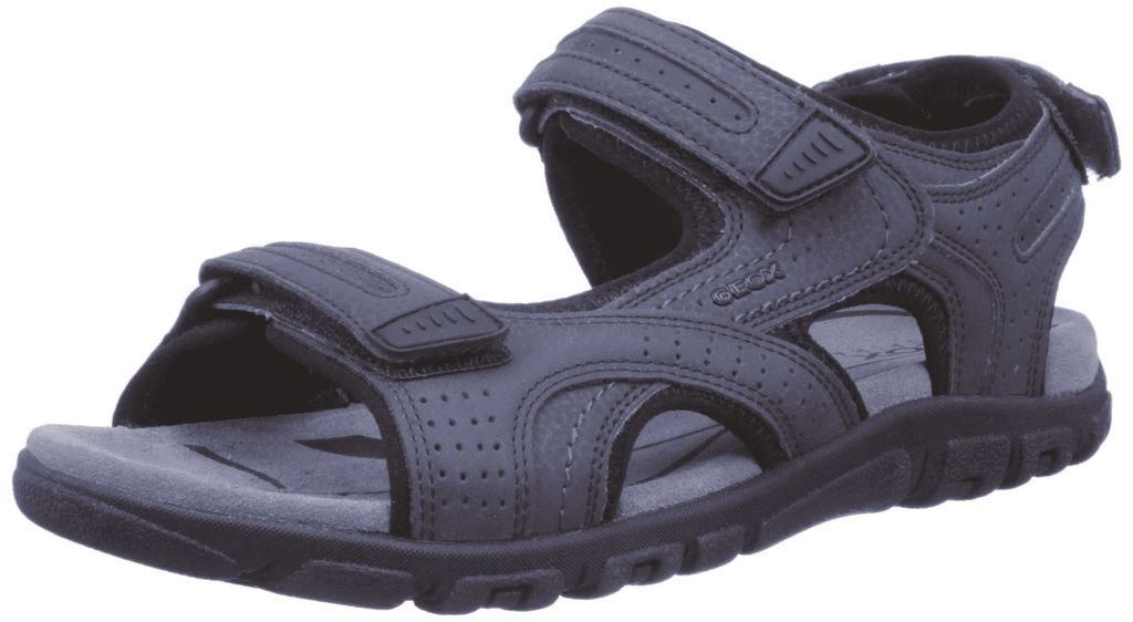 Geox UOMO SANDAL STRADA Herren Sandale U8224D 0BC50 C4422 Navy/DK Grey, Schuhgröße:45 EU