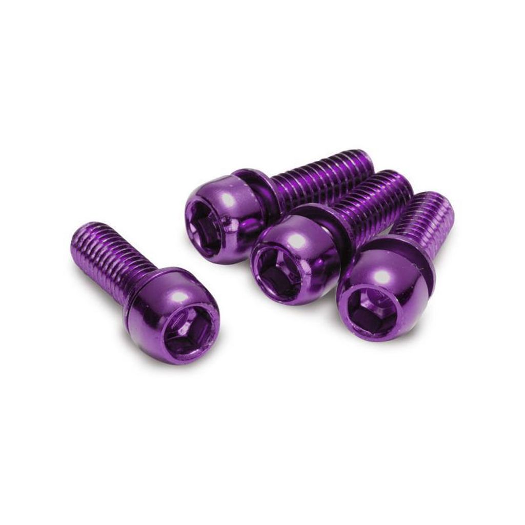 Reverse M6x18 Stahlschraube für Scheibenbremsen (4 Stk.) Lila