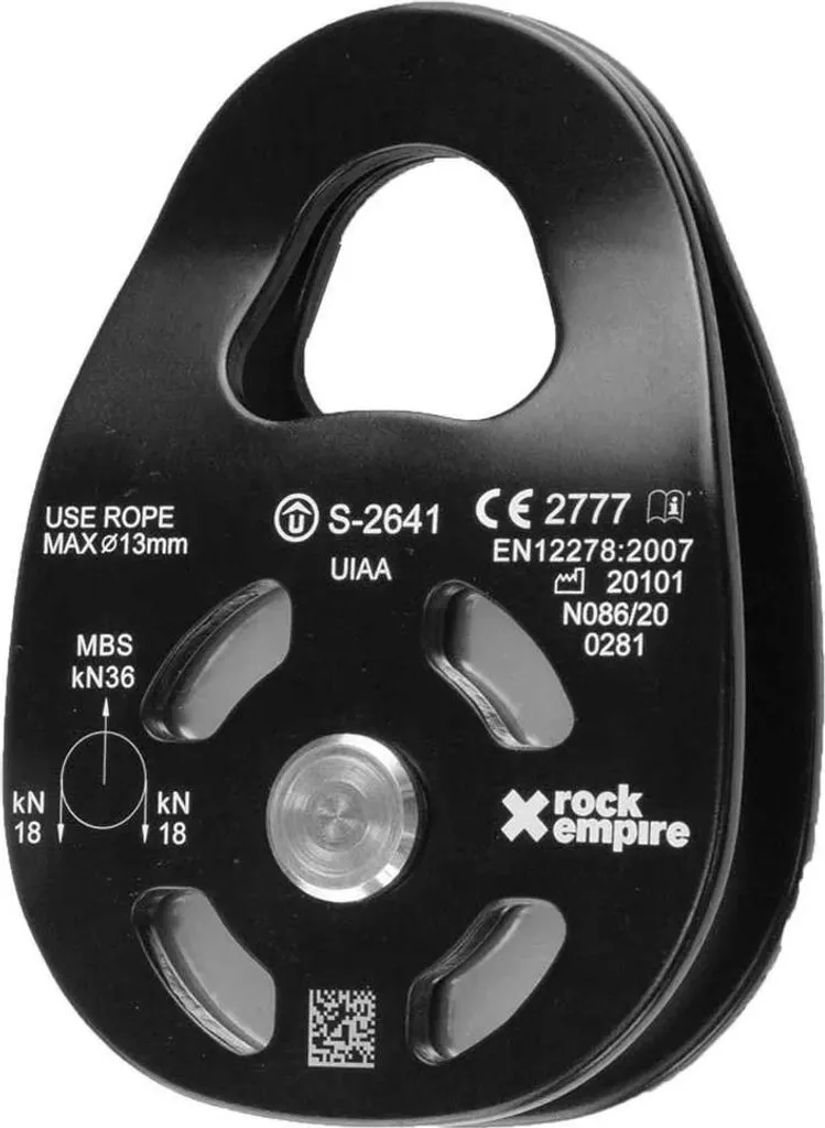 Poulie Rock Empire Big Haute Résistance 30kN Argentée en Aluminium One Size