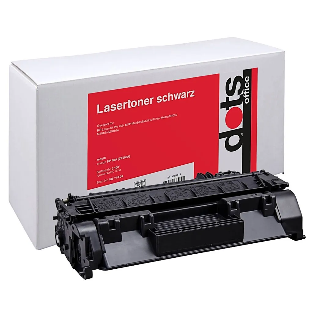 Toner Noir pour HP LaserJet Pro 400 M401 M425 - Remplace HP 80A BK