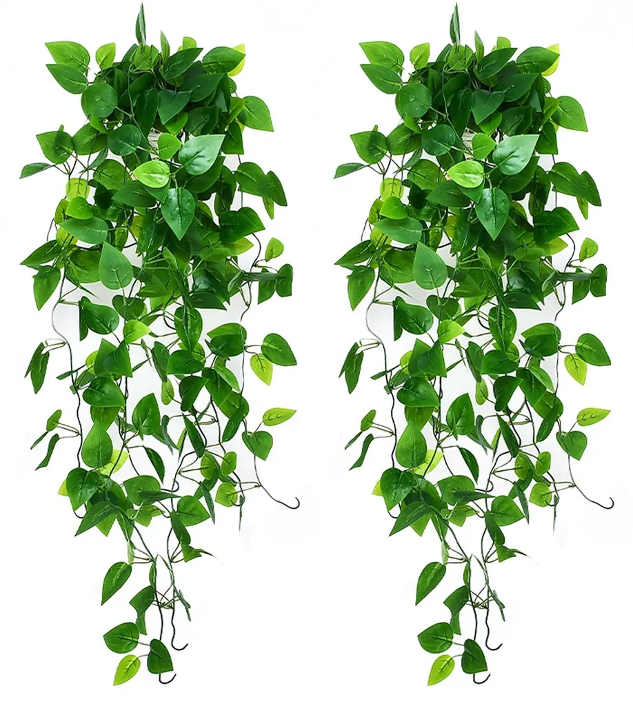 Plantes suspendues artificielles - Lot de 2 lierres tombants de 100 cm