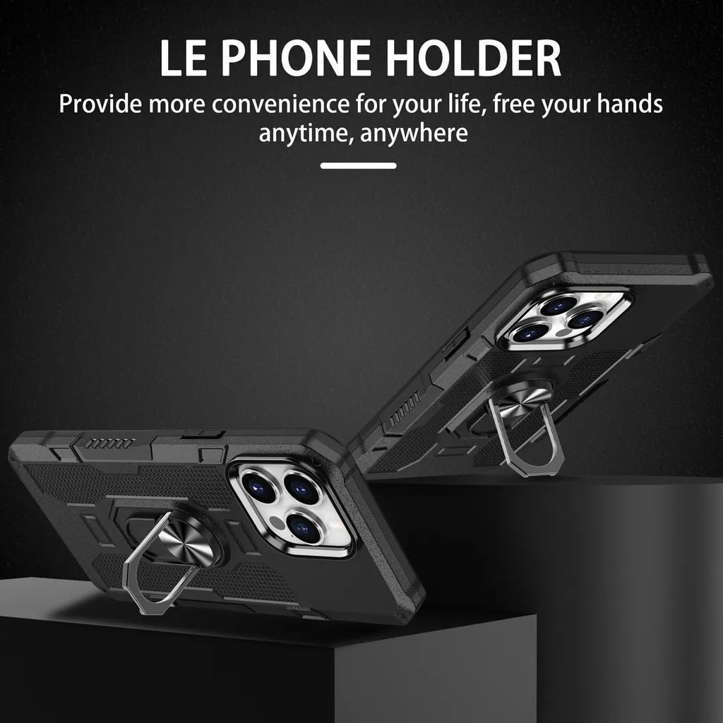 CADORABO Custodia In Silicone TPU Flessibile Con Funzione Di Supporto E Di Sostegno, Cover Per Iphone 12 Pro Max Nero 102305489