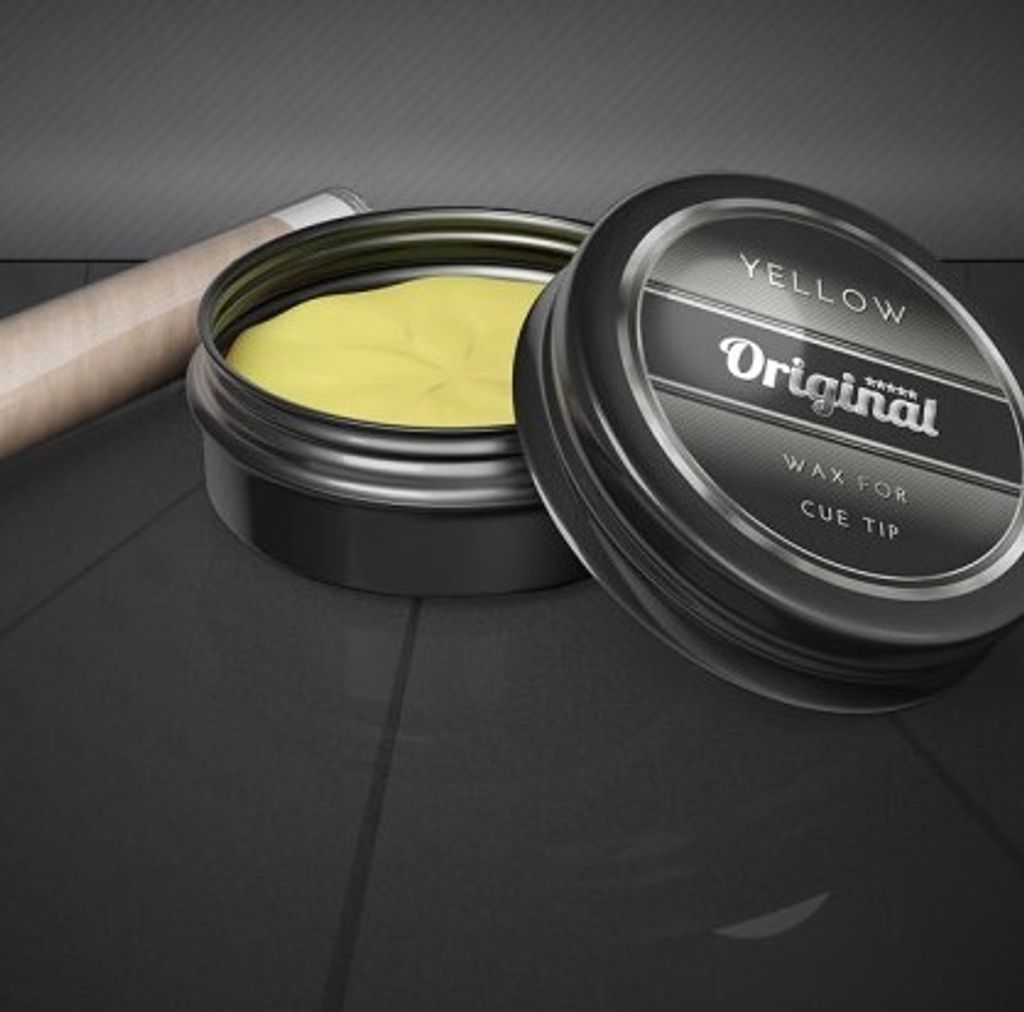 Original Billard Tip/Leder Politur Wachs, yellow