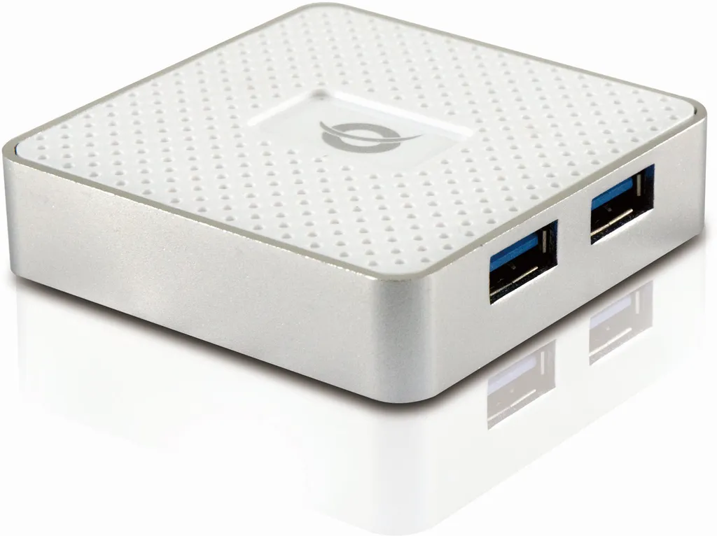 Multiprise USB 3.0 Conceptronic HUBBIES03W avec 4 Ports de Transfert
