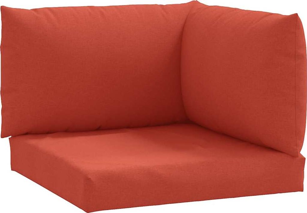 vidaXL Palettenkissen 3-tlg. Melange Rot Stoff