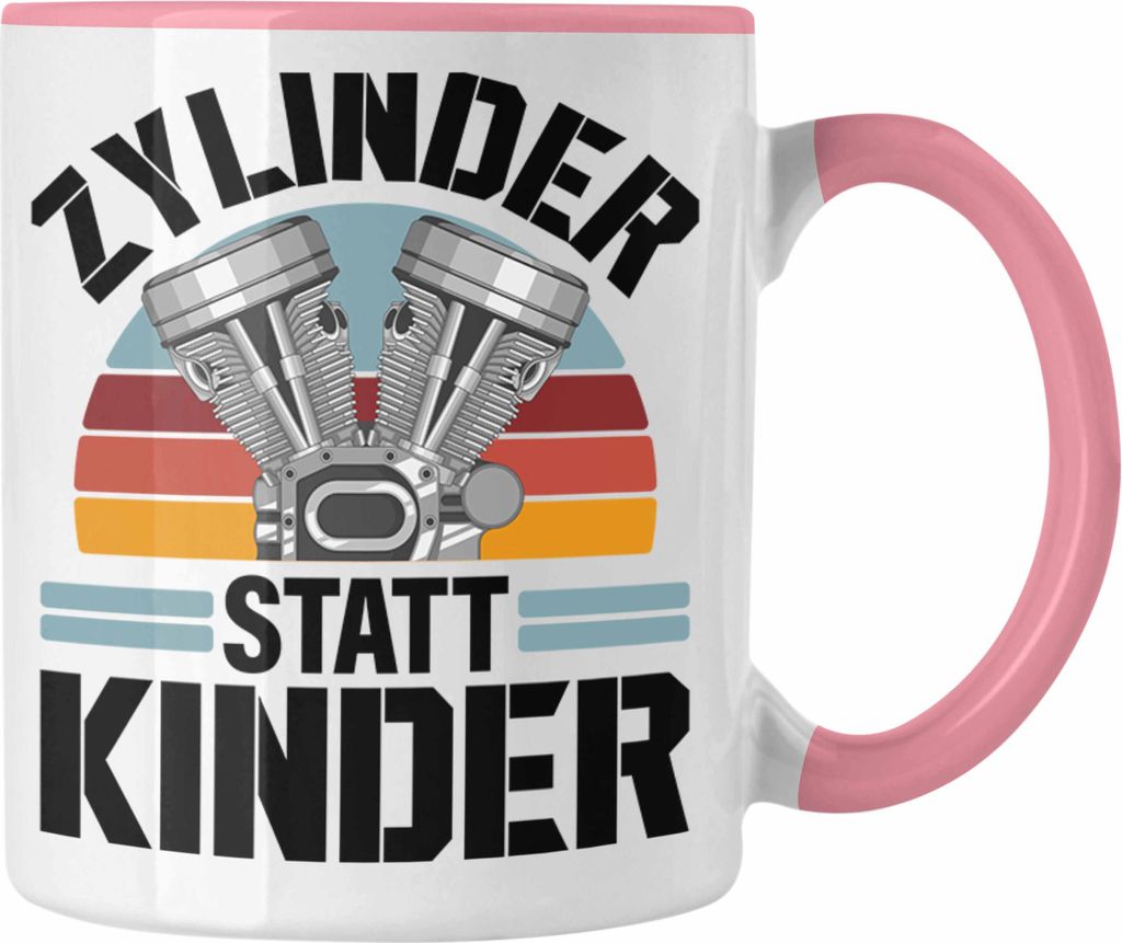 Trendation - Tuner Tasse Geschenke Autotuner Geschenkidee Autoliebhaber Tasse für Männer Autofan Kaffeetasse (Rosa)