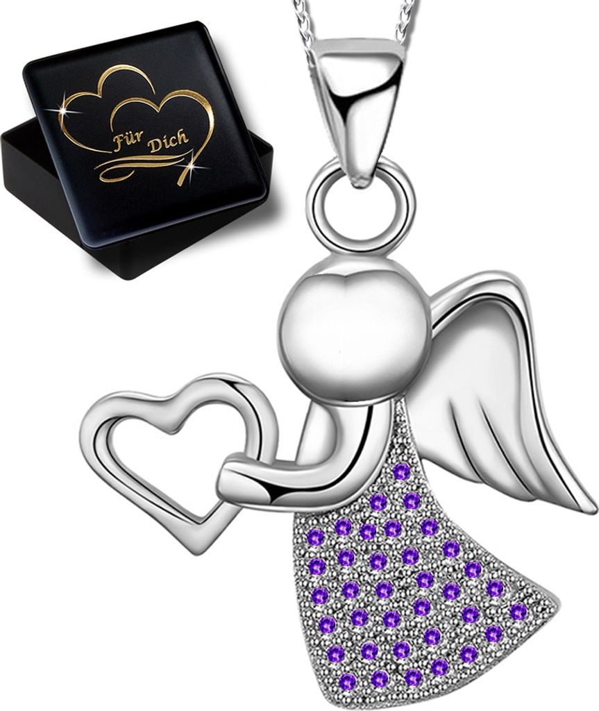 Mädchen Engel Halskette mit Anhänger echt 925 Sterling Produktbild 