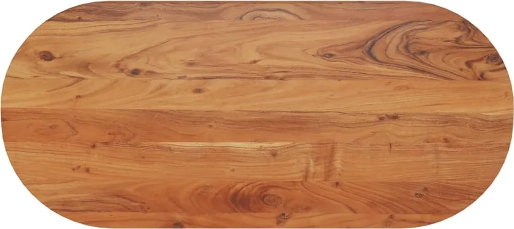 Eleganten-Stil Piano da tavolo 110x50x3,8 cm ovale in legno massiccio di acacia - Piani da tavolo Hommie5003127 1pacco