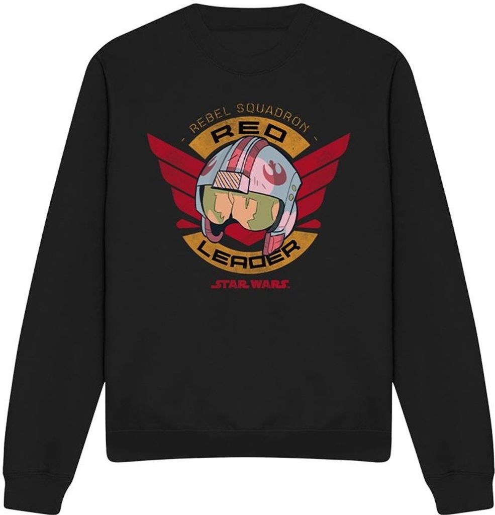 Star Wars - "Red Leader" Sweatshirt für Herren/Damen Uni TV4076 (XXL) (Schwarz)