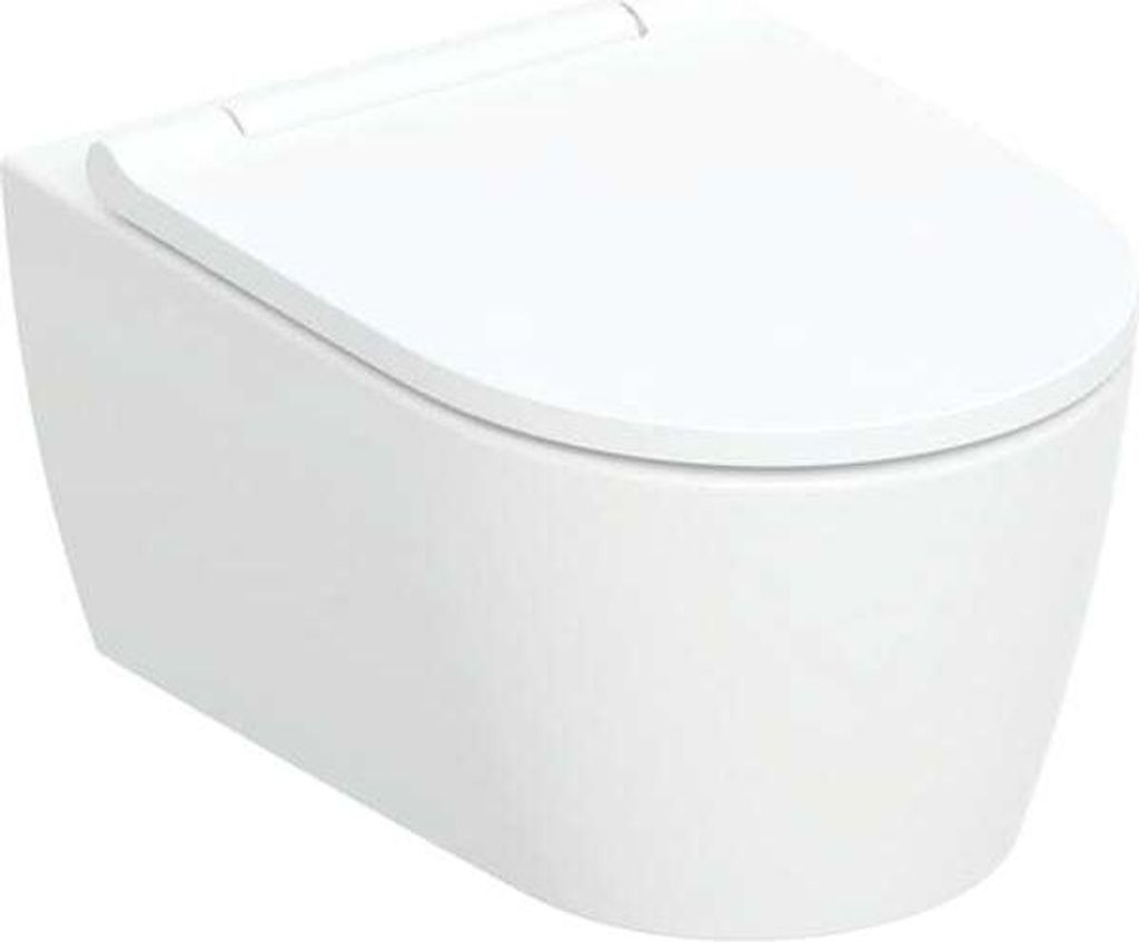 Geberit ONE Wand-WC Tiefspüler wandhängend, TurboFlush, mit WC-Sitz mit Absenkautomatik, 500.202.JT.1