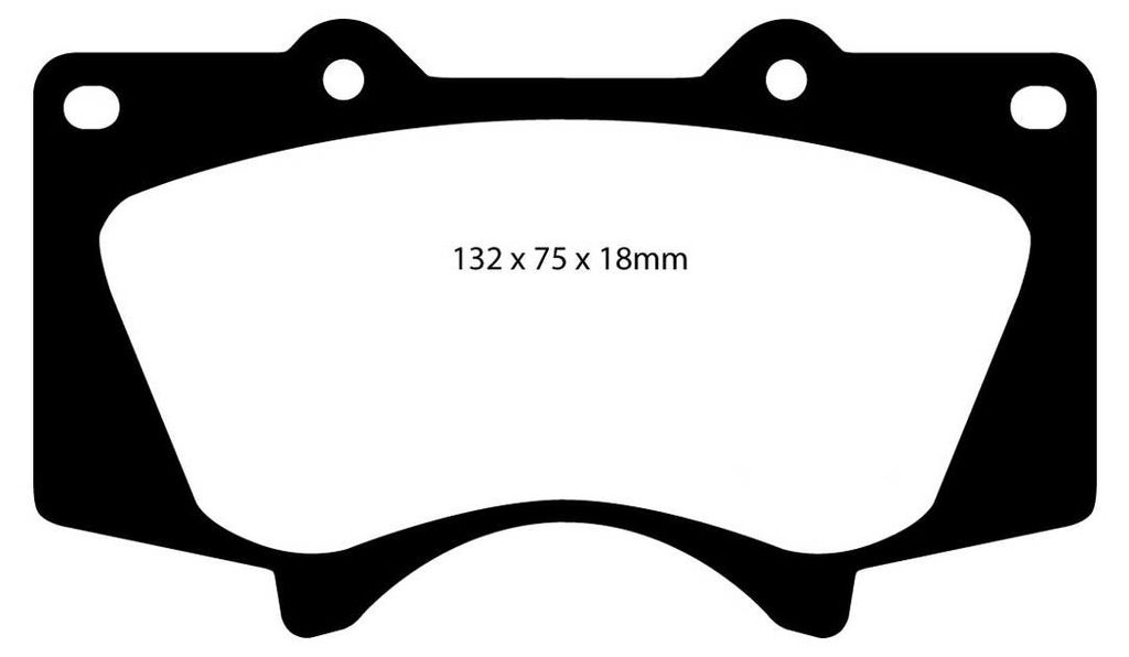 EBC Bluestuff NDX Bremsbeläge vorne EBC123331 für Toyota FJ Cruiser Fortuner Land Cruiser 150 Land Cruiser Prado Se