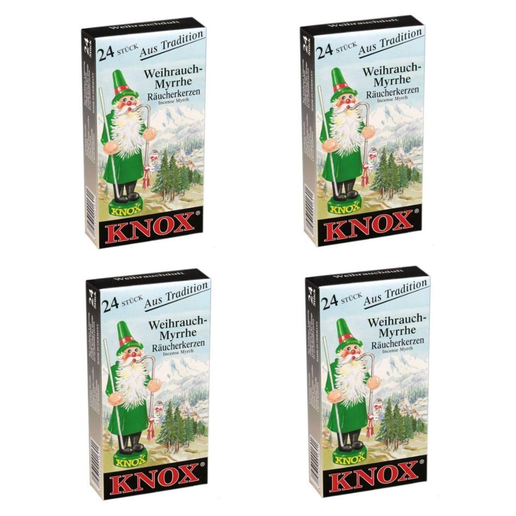 KNOX - 4er Set Räucherkerzen Räucherkegel Gr. M - Produktbild 
