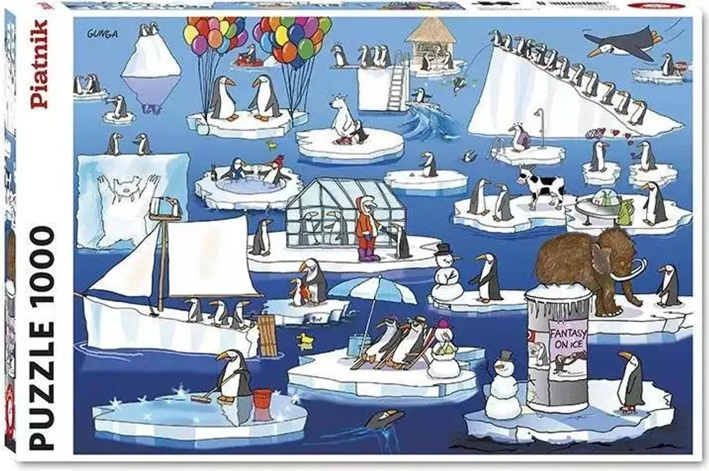 Puzzle 1000 pièces Gunga 5554 - Alltag in der Antarktis (Édition FR)