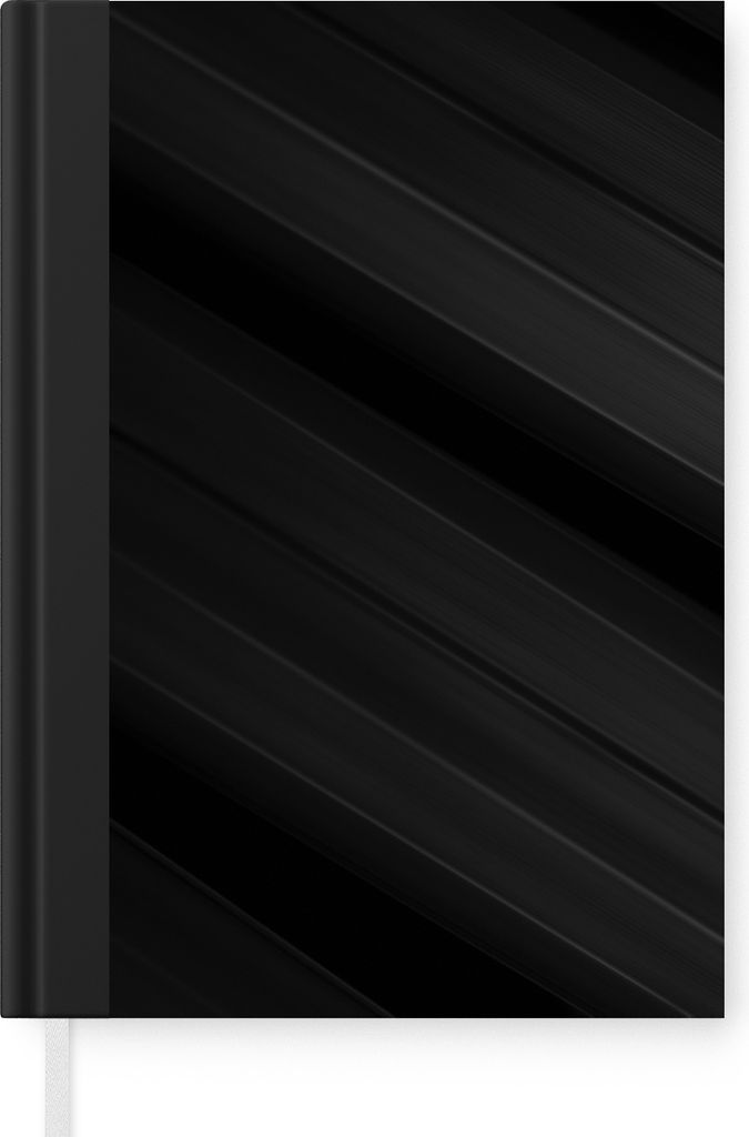 MuchoWow Notizbuch Tagebuch Haushaltsbuch Notebook A5 Schwarz - Grau - Design - Textur - Notizblock - Notizheft - Notebook - Schreibblock - Papier