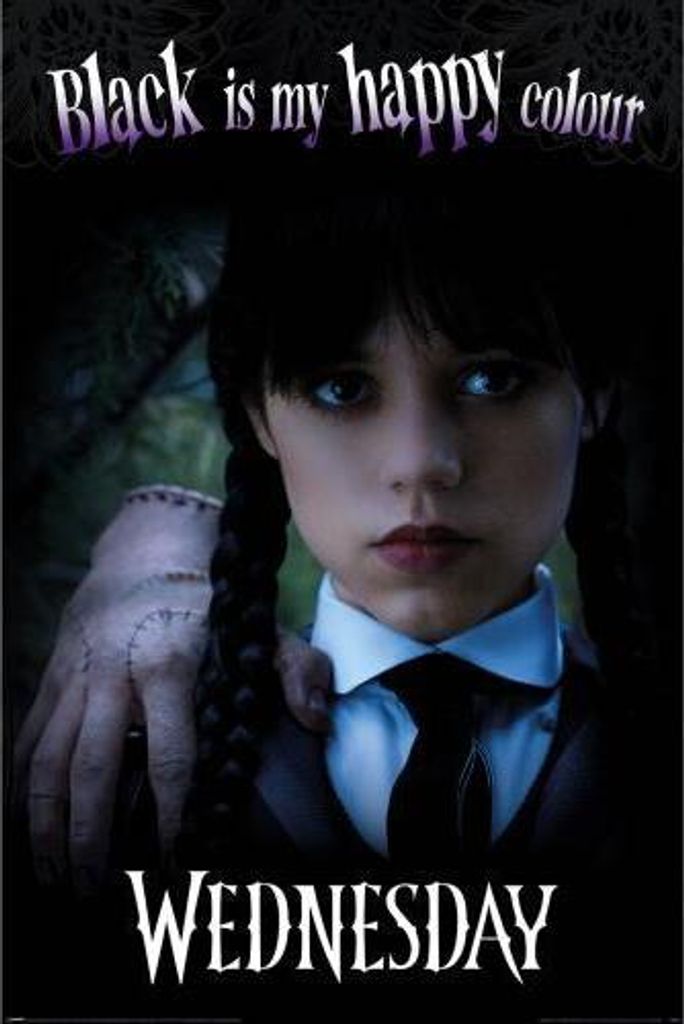Wednesday - Poster "Happy Colour" PM5858 (91,5 cm x 61 cm) (Schwarz)