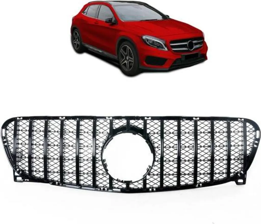 Calandre Panamericana Mercedes GLA X156 2013-2016 Sport Noir Brillant