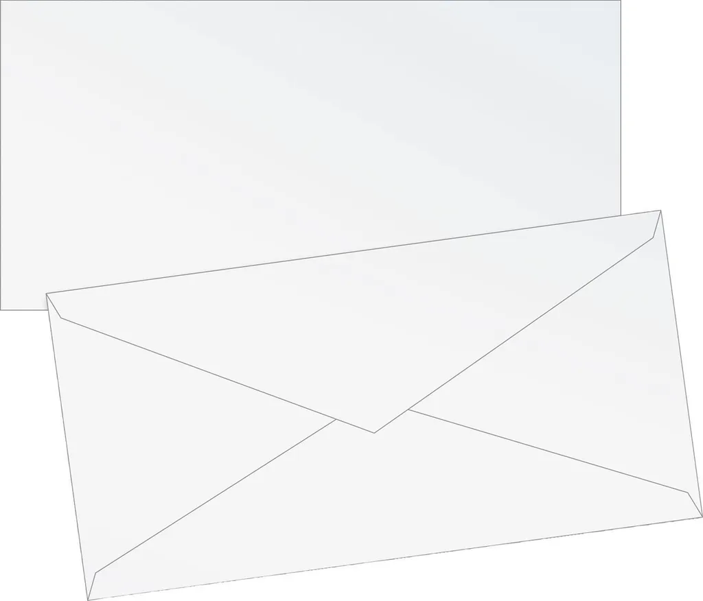 Pochette Enveloppe DL Perlée pour Invitation Mariage et Fêtes 5 Unités