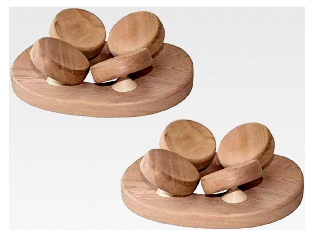 Kopfstütze für die Sauna mit 4-Punkt Kopfauflage aus Zedernholz - 2 Stück