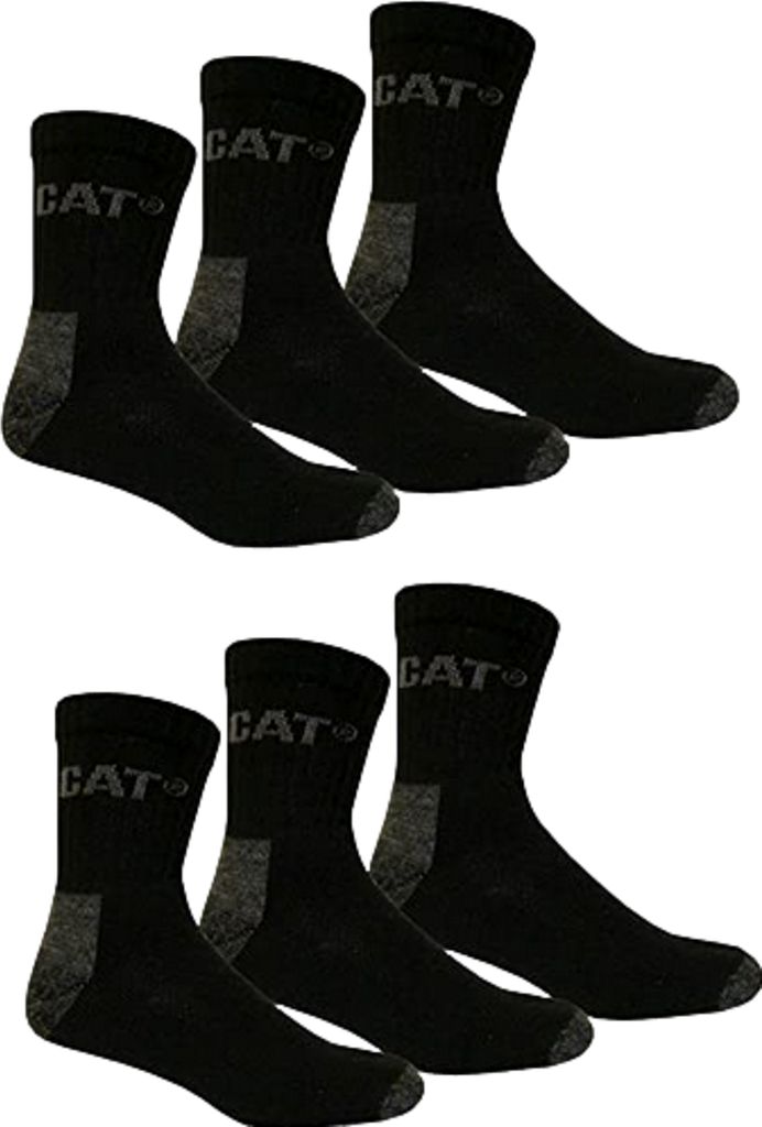 Caterpillar 6 Paar Work Quater Socks Arbeitssocke - Größe: Produktbild 