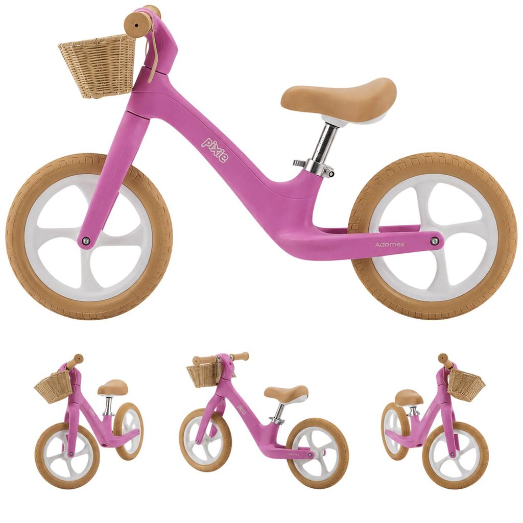 Laufrad ab 2 Jahre bis 50kg PIXIE Rosa – Balance Bike mit Produktbild 